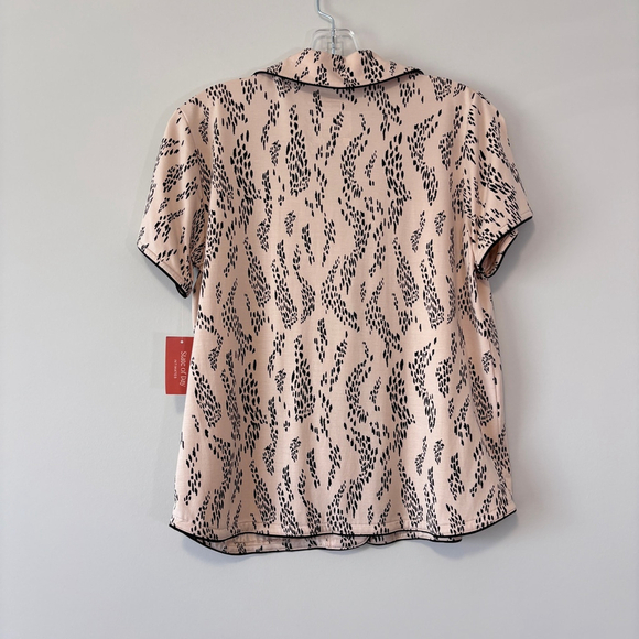 State of Day Women's 2X Beige & Black 2-Pc. Short-Sleeve & Shorts Pajama Set NWT - Picture 7 of 10